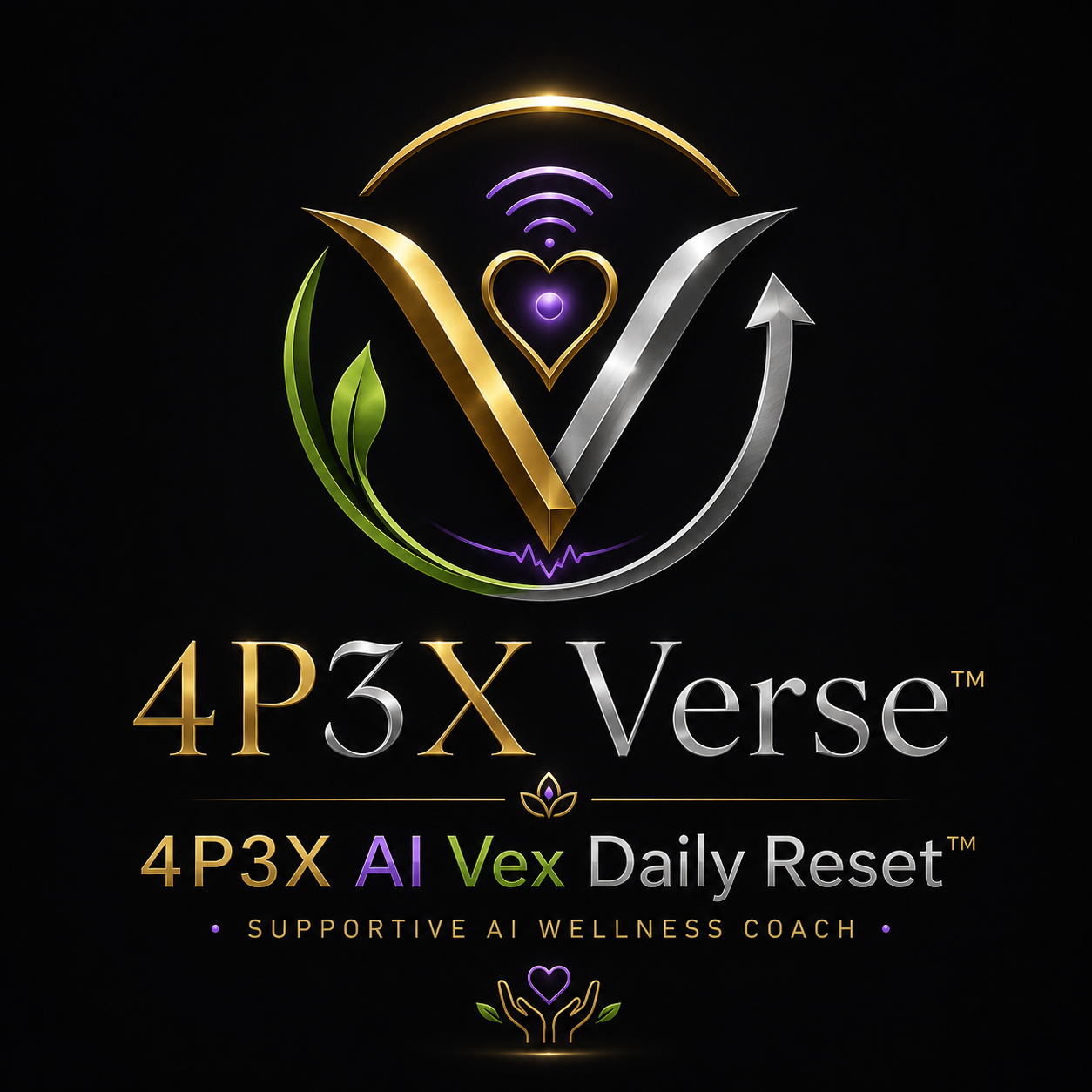 Supportive Vex AI wellness branding